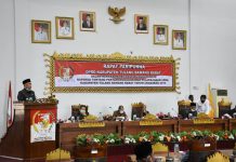 BUPATI TUBABA SAMPAIKAN RAPERDA PERTANGGUNGJAWABAN APBD 2019