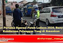 Hari Pertama Operasi Patuh Lodaya 2020, Banyak Kendaraan Pelanggar Yang di Amankan