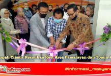 Bupati Ciamis Resmikan Rest Area Pamalayan dan Tomia-ko