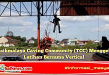 Tasikmalaya Caving Community (TCC) Menggelar Latihan Bersama Vertical