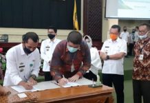Sekda Provinsi Menghadiri Acara Penandatanganan Addendum Bersama