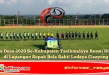 Liga Desa 2020 Se-Kabupaten Tasikmalaya Resmi Digelar di Lapangan Sepak Bola Sakti Lodaya Cisayong