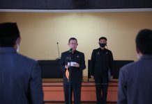 Sekdaprov Fahrizal Lantik Pejabat Pimpinan Tinggi Pratama dan Pejabat Administrator di Lingkungan Pemprov Lampung