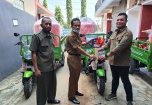 Pemda Tulangbawang Menerima Bantuan Dua Unit Bentor Guna Penanganan Covid-19,