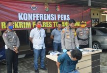 Kapolres Tulang Bawang AKBP Andy Siswantoro, SIK Gelar Konferensi Pers