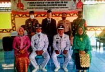 Pengambilan Sumpah Jabatan Dan Pelantikan PJ Kepalo tiyuh Dan Ketua TP-PKK Tiyuh Panaragan Dan Mulya Kencana