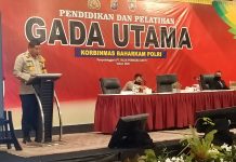 Wakapolda Riau membuka Pendidikan dan Pelatihan Gada Utama di Hotel Pangeran