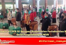 Komisi VI DPR RI Bersama Kementerian Perindustrian RI Gelar Pengembangan WUB