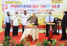 HUT UMKM ke-5, Pemprov Lampung Launching Aplikasi Pasar Berjaya dan Ojesa