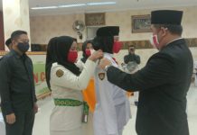 PENGUKUHAN PASKIBRAKA KABUPATEN PESAWARAN TAHUN 2020