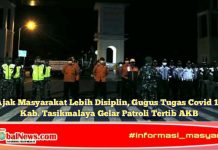 Ajak Masyarakat Lebih Disiplin, Gugus Tugas Covid 19 Kab. Tasikmalaya Gelar Patroli Tertib AKB