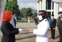 Peringatan Hari Kemerdekaan Republik Indonesia di Kabupaten Tulang Bawang Dilakukan Secara Sederhana
