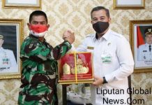 Danlanal Lampung Kunjungi Bupati Pesawaran