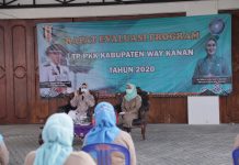 Ketua TP-PKK Kabupaten Way Kanan Pimpin Rapat Evaluasi