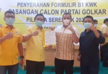Dendi Ramadhona Resmi Terima Formulir B1 KWK dari DPP Partai Golkar