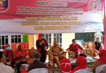 Anggota DPRD Provinsi Lampung Dapil Bandarlampung, Aprilliati, Langsungkan Sosperda