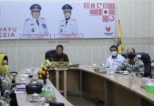 Gubernur Arinal Rakor secara Virtual Bersama Menko Polhukam dan Mendagri