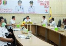 Gubernur Lampung, Ikuti Video Conference Bersama Presiden RI, Joko Widodo