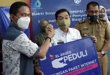ASKOMPSI dan XL Axiata beri bantuan kuota data internet gratis kepada Siswa