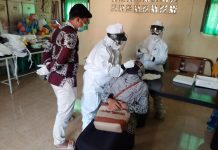 Kapolsek Lakbok Ikuti Masif Swab Test COVID19