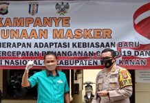 Balon Wakil Bupati Kabupaten Way Kanan Ali Rahman Hadiri Kampanye Penggunaan Masker