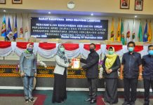 Wakil Gubernur Lampung Hadiri Sidang Paripurna DPRD Provinsi Lampung