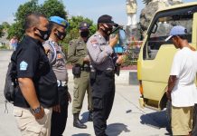 Gabungan TNI Polri, Dishub & Sat Pol PP Pesawaran Laksanakan Giat Operasi Yustisi Cegah Covid-19