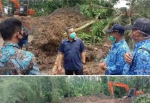 Bupati Pesawaran Cek Langsung Pekerjaan Normalisasi Sungai Way Lipang