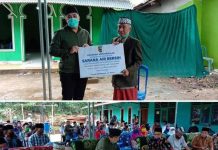 Bupati Pesawaran, Serahkan Bantuan Sumur Bor di Ponpes Safinatul Hidayah