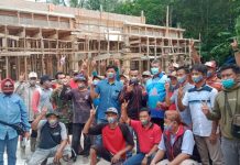 Cawabup Pesawaran, S. Marzuki Kunjungi Pembangunan Masjid Tawakkal