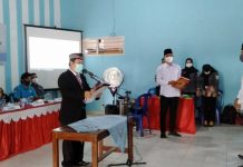 Pengawas Tempat Pemungutan Suara Kecamatan Blambangan Umpu, Kabupaten Way Kanan Resmi Dilantik