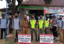 Gugus Tugas Kecamatan Gunung Terang Kabupaten Tubaba Lakukan Operasi Yustisi
