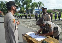 Polres Tulang Bawang Menggelar Upacara Serah Terima Jabatan