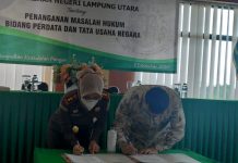 Kejari Lampung Utara Lakukan Penandatanganan Memorandum of Understanding