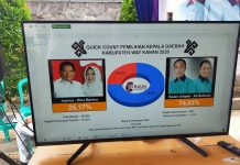 Pilkada Way Kanan 2020 Paslon 02 Unggul 73,37%