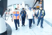 Tinjau Pelabuhan Merak-Bakauheni, Sesjen Kemenhub Pastikan Penerapan Protokol Kesehatan Berjalan Baik