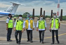MENHUB TINJAU PROGRES PEMBANGUNAN BANDARA NGLORAM, BLORA JAWA TENGAH