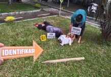 Satreskrim Polres Tulang Bawang Gelar Rekonstruksi Kasus Pembunuhan