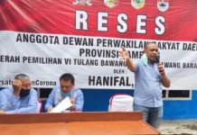 Anggota DPRD Provinsi Lampung Fraksi Demokrat Hanipal SP Temui Konstituen