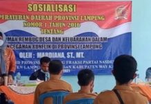 Anggota DPRD Provinsi Lampung Mardiana, MT Sosialisasi Perda