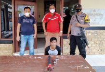 Tembak Istri Sendiri Pakai Senpi, Pria 38 Tahun Ditangkap Polsek Dente Teladas