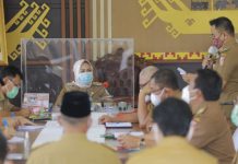 Bupati Tulangbawang, Winarti, Menggelar Rapat Koordinasi