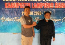 Ketua Laskar Merah Putih Kunjungi Kantor PD IWO Lambar