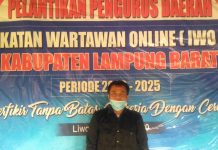 Ketua PD IWO Lambar Dukung Kepolisan Berantas Narkoba Di Lampung Barat