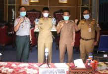 Bupati Lampung Utara Sabet Dua Penghargaan Penanganan Covid-19