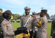 Operasi Polres Lampung Barat Melaksanakan Gelar Apel Operasi Keselamatan Krakatau 2021