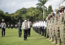 Apel Gelar Pasukan Ops Ketupat Krakatau 2021, Bupati Adipati Bacakan Amanat Kapolri