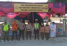 Penerapan PPKM Terus Dilaksanakan Oleh Serka Suntami Di Pos Penyekatan