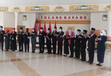 Pemkab Tulang Bawang Menggelar Upacara Pelantikan dan Pengambilan Sumpah Jabatan
