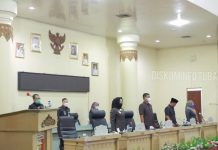 Bupati Tulang Bawang Dr Hj Winarti, SE., MH Hadiri Rapat Paripurna